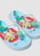 Blue beach flip-flops with Ariel graphic_1