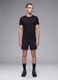 ALTAVIA black breathable technical slim-fit T-shirt_1