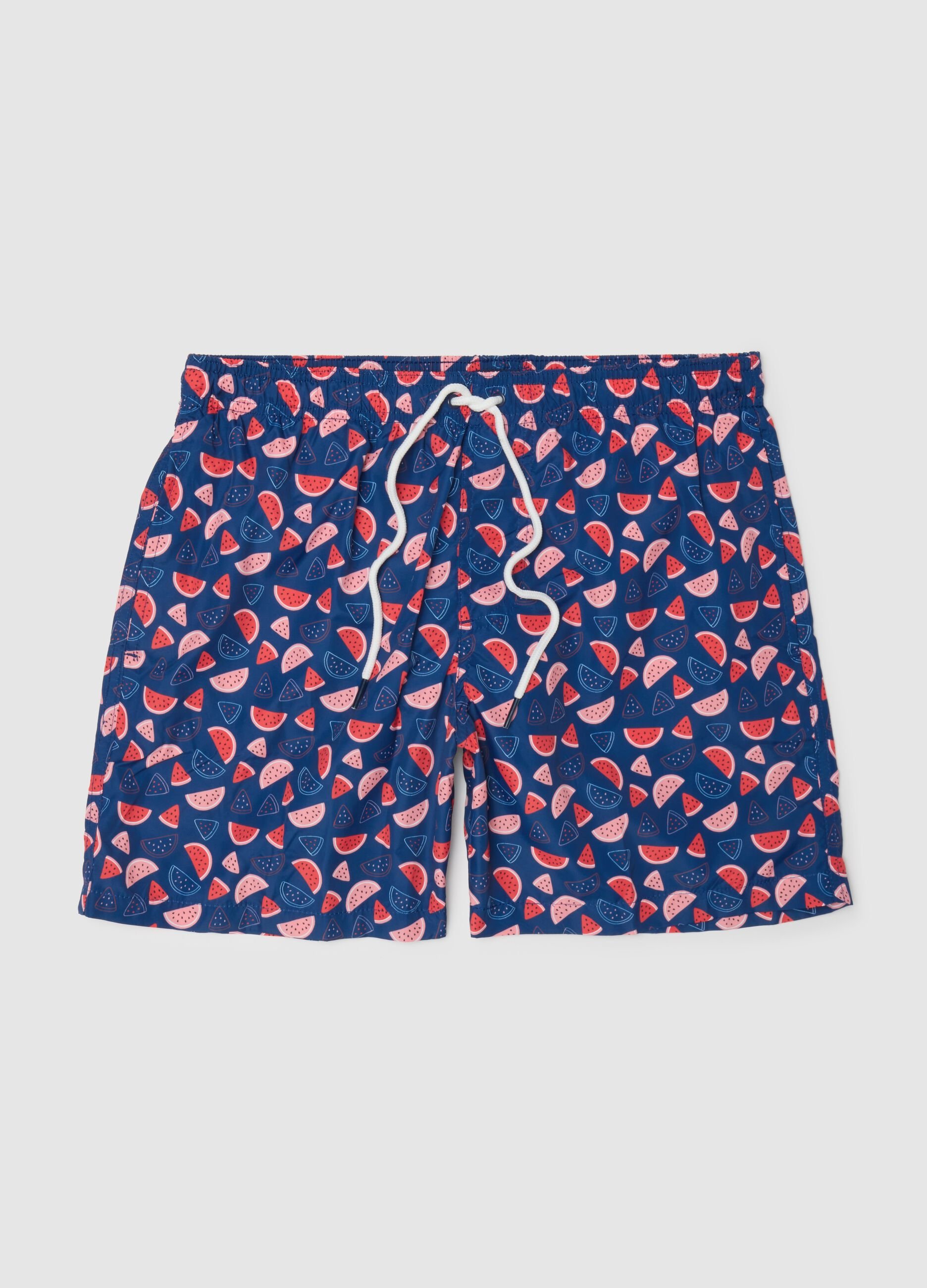 Costume da bagno da uomo in tessuto multicolor regular fit