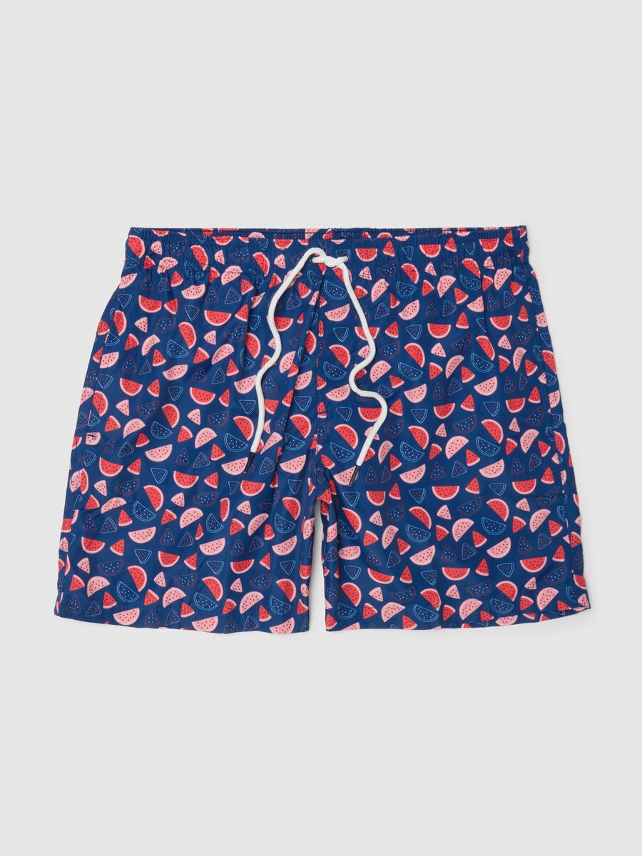 Men's multicolour regular fit swim trunks_0
