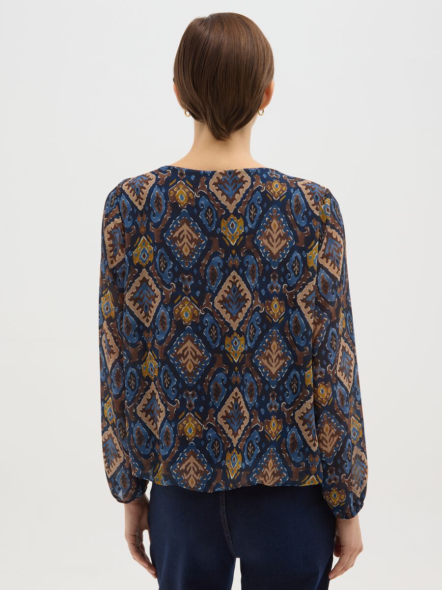 Blusa a maniche lunghe multicolor regular fit_2