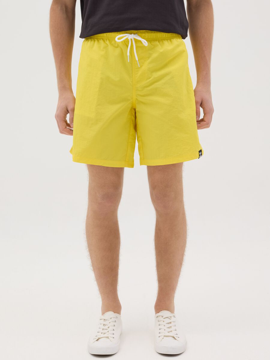 Milk+Hero Yellow Swim Shorts_1