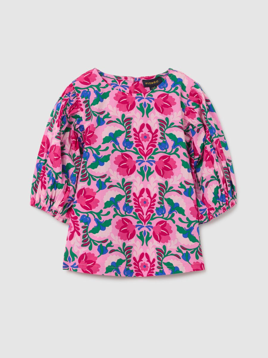 Multicolour regular fit pure cotton girls' blouse_0