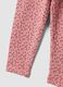 Leggings rosa in cotone organico elasticizzato slim fit per bimba_3