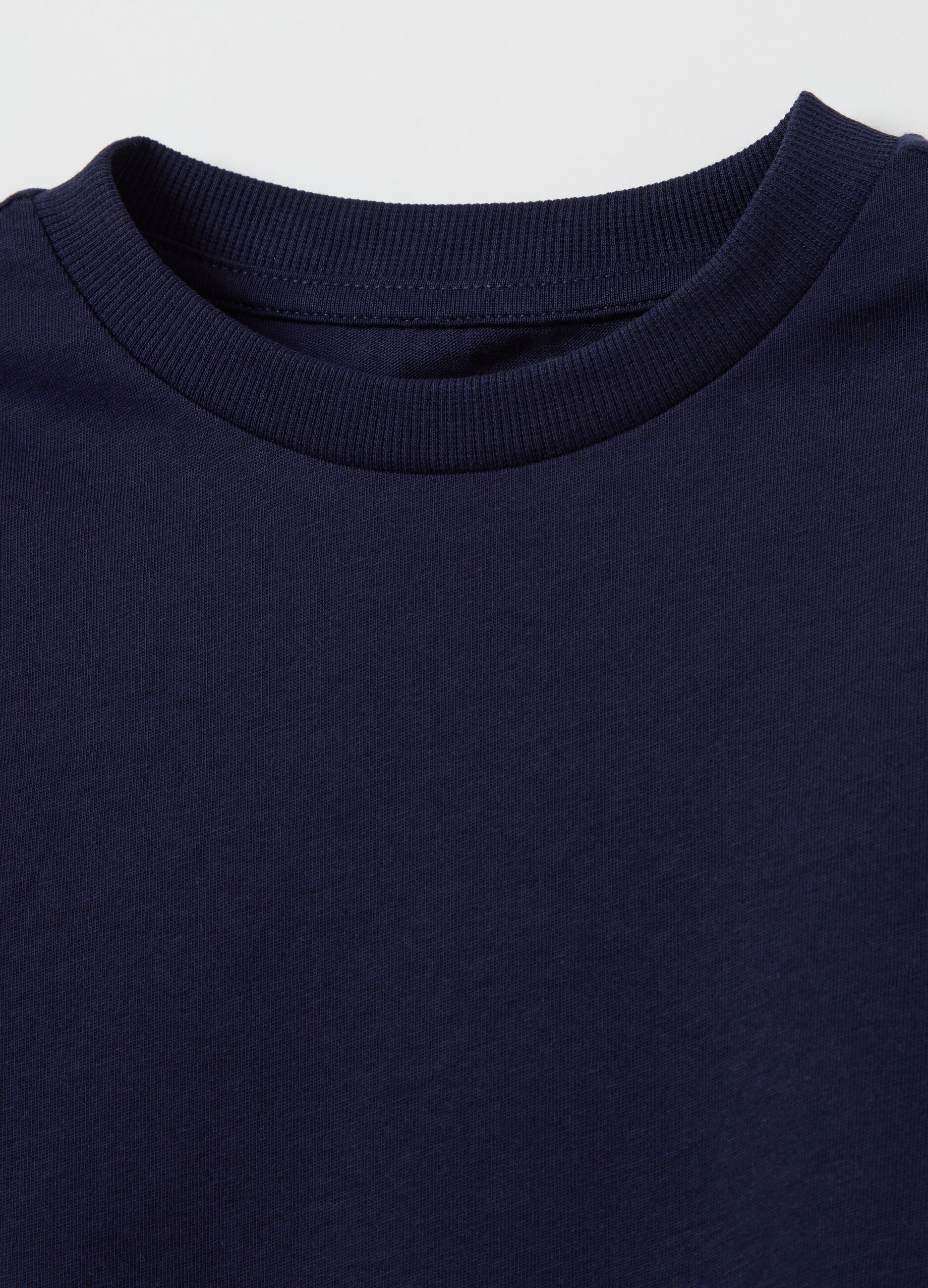 Essential blue T-shirt in organic cotton