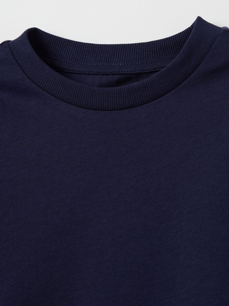 Essential blue T-shirt in organic cotton_2