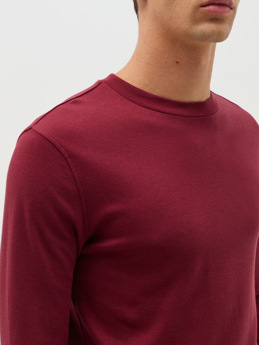 Cotton interlock T-shirt with round neck_3