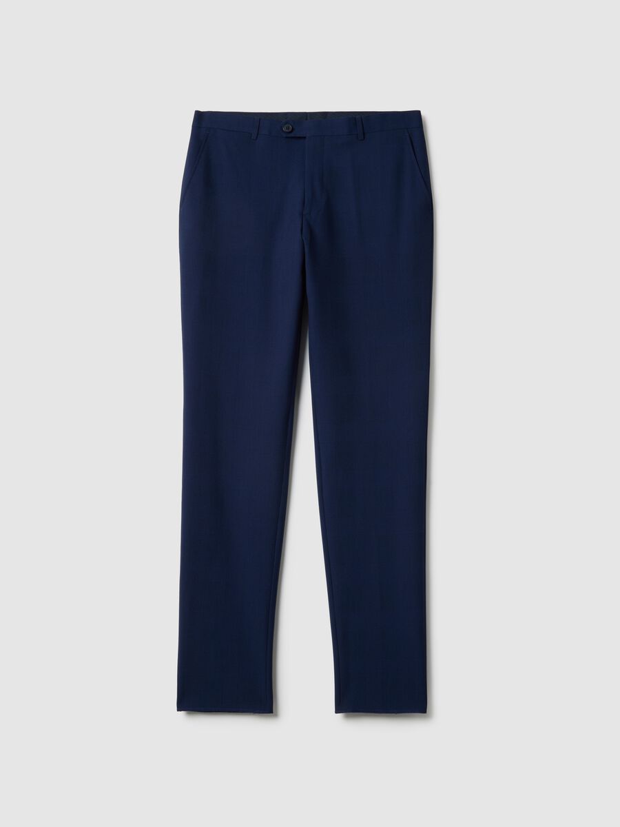 Pantaloni blu slim fit_4