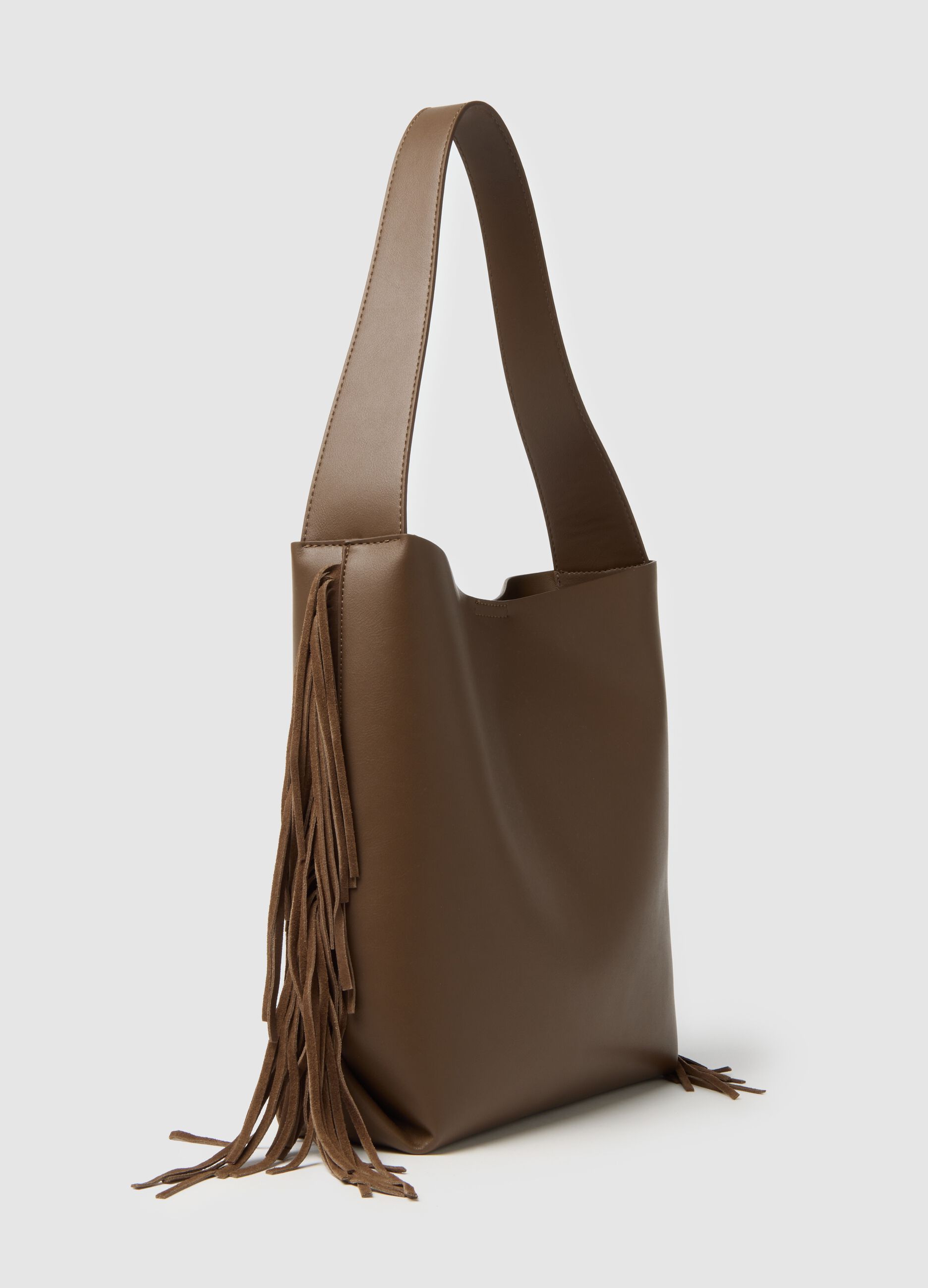 Brown Fringe Bag