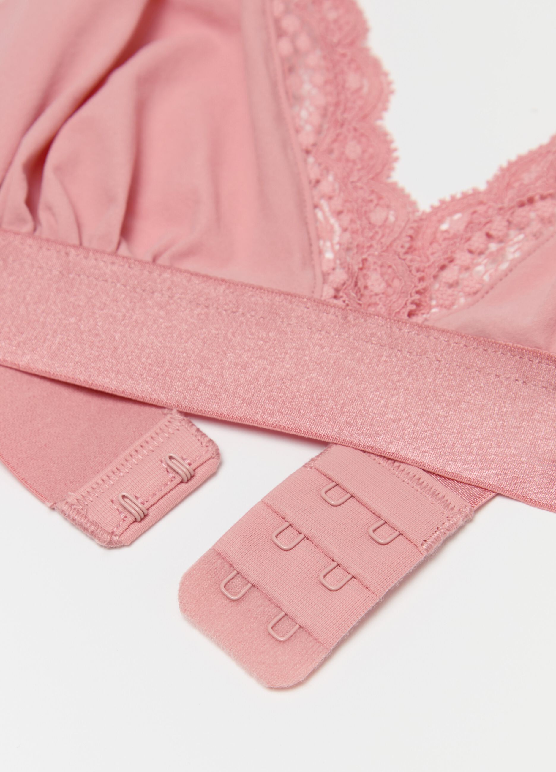 Alex triangle bra in micro crêpe