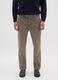 Brown slim fit cotton chinos_1