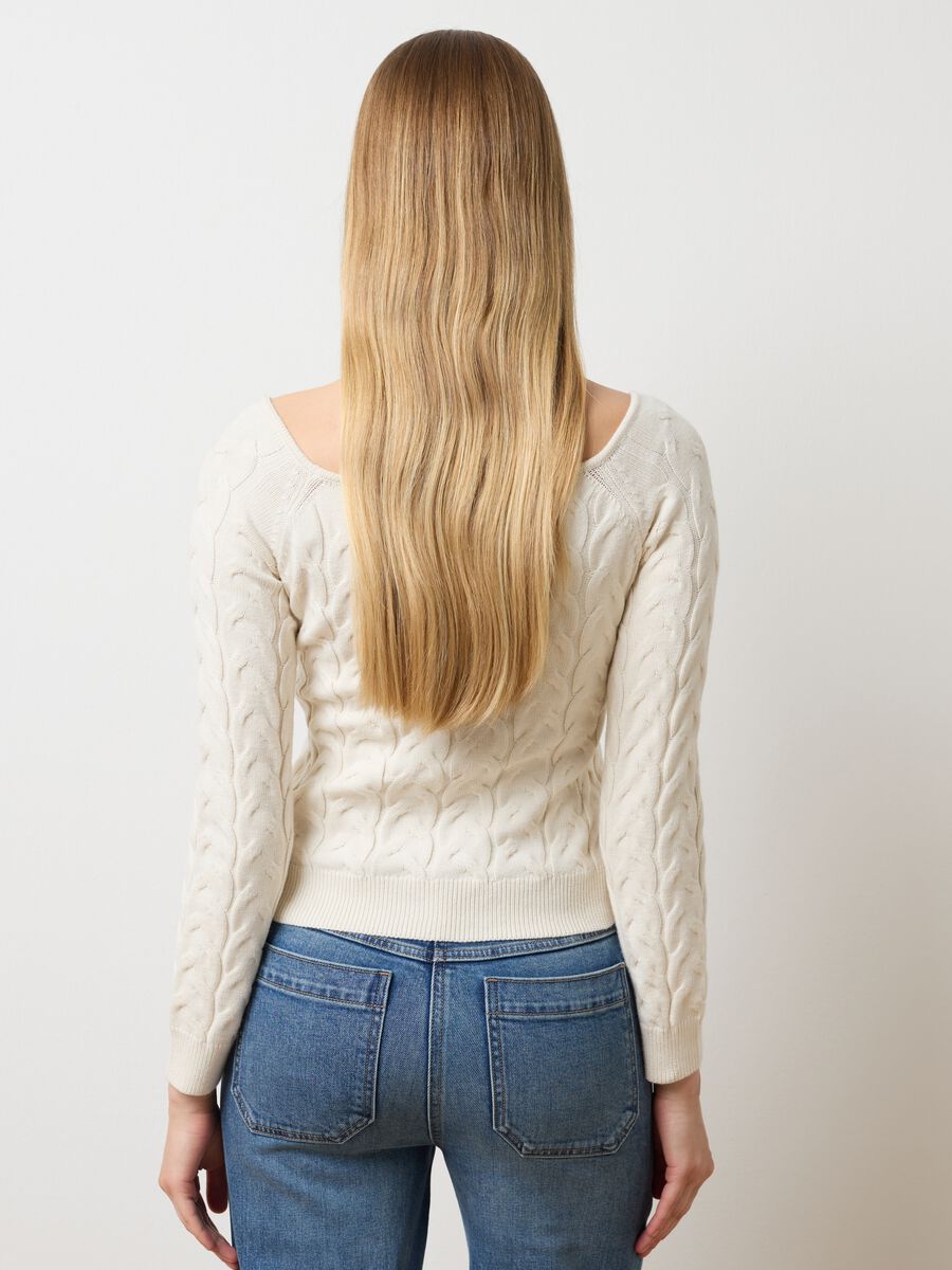 Fitted beige blend pullover_3