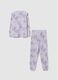 Purple fleece pyjamas with hearts_1
