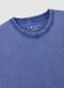 Pure cotton blue T-shirt regular fit_5