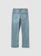 Blue stretch denim regular fit jeans for boys_4