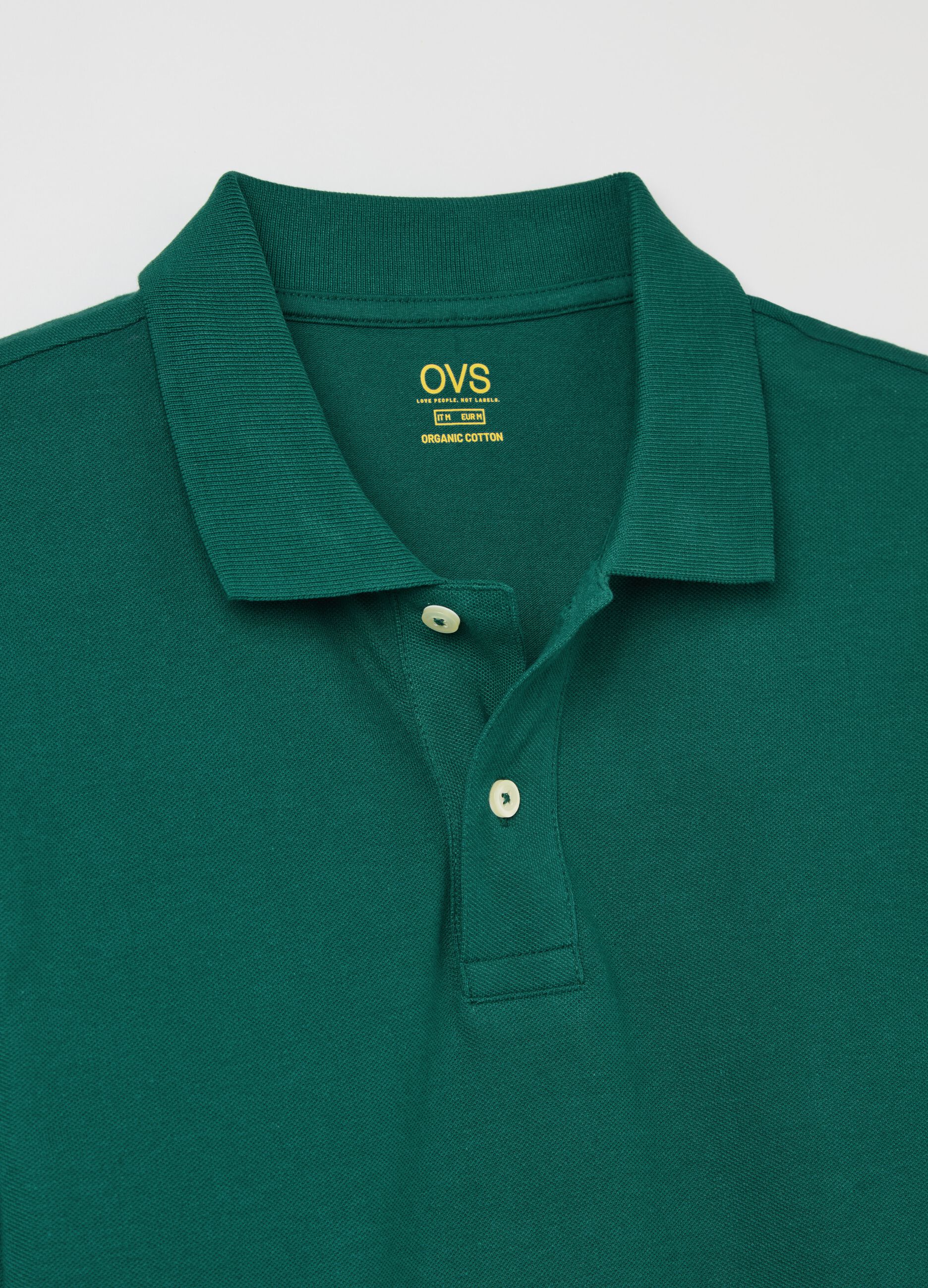 Polo a maniche lunghe in cotone bio
