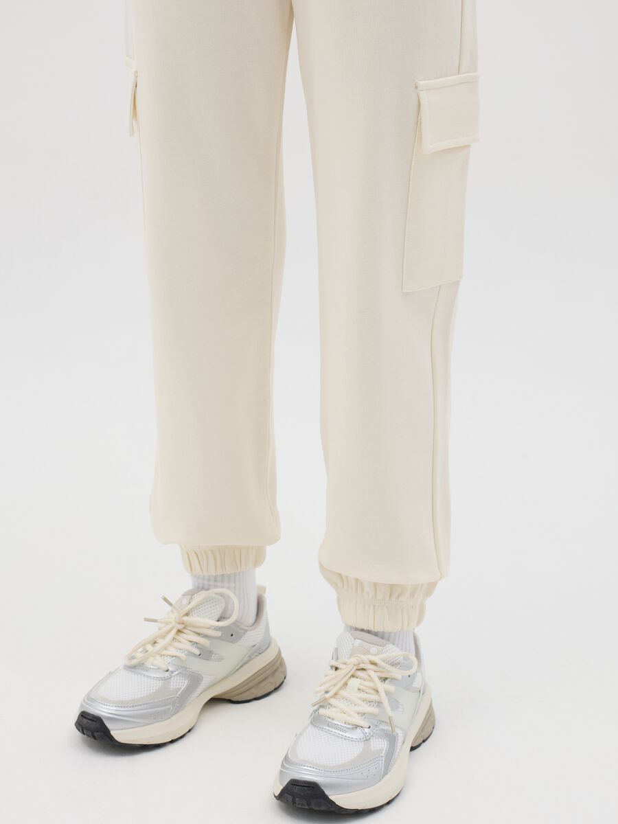 Cargo joggers with elasticated trims_2