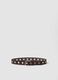 Brown belt with metal eyelets_0