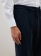 Blue Stretch Fabric Trousers Regular Fit_2