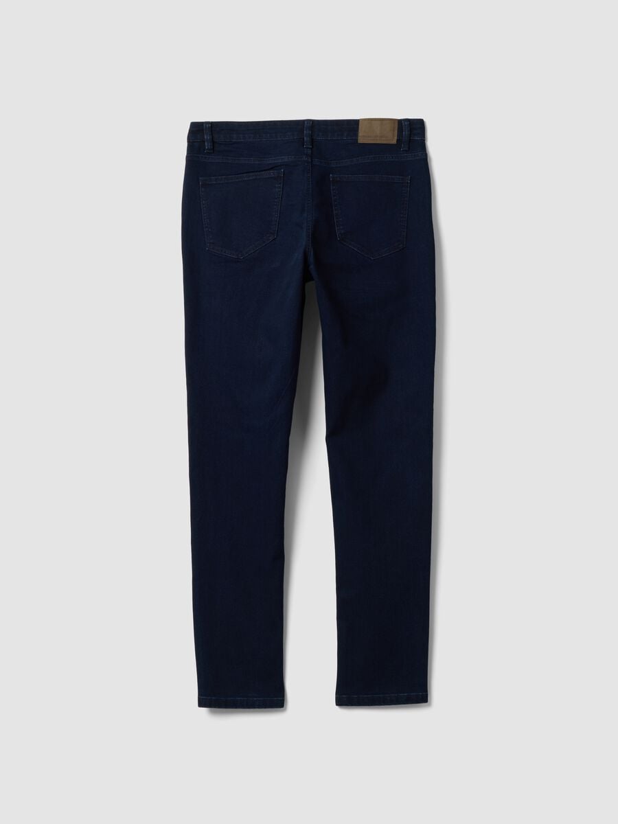 Skinny fit stretch cotton denim jeans_5