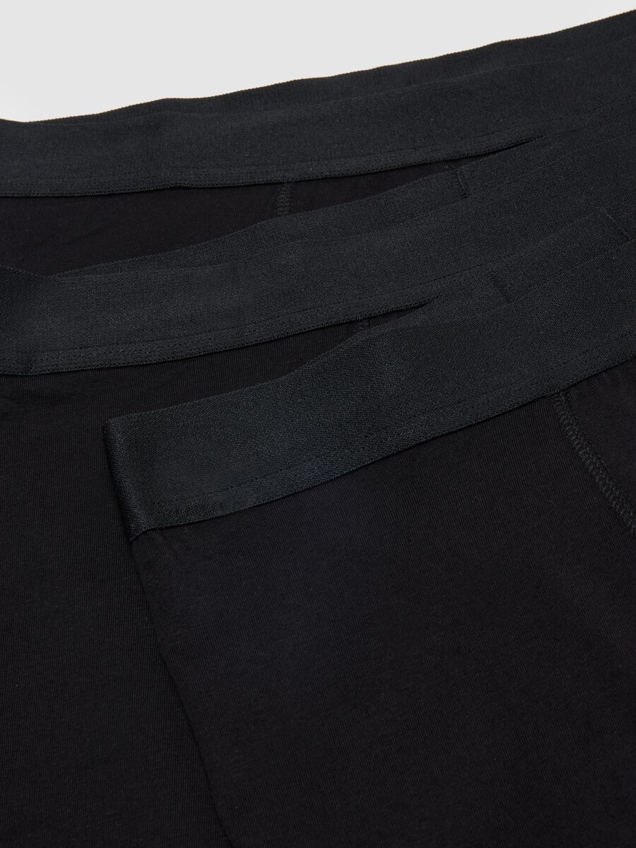 Regular fit black cotton stretch boxer tripack_5