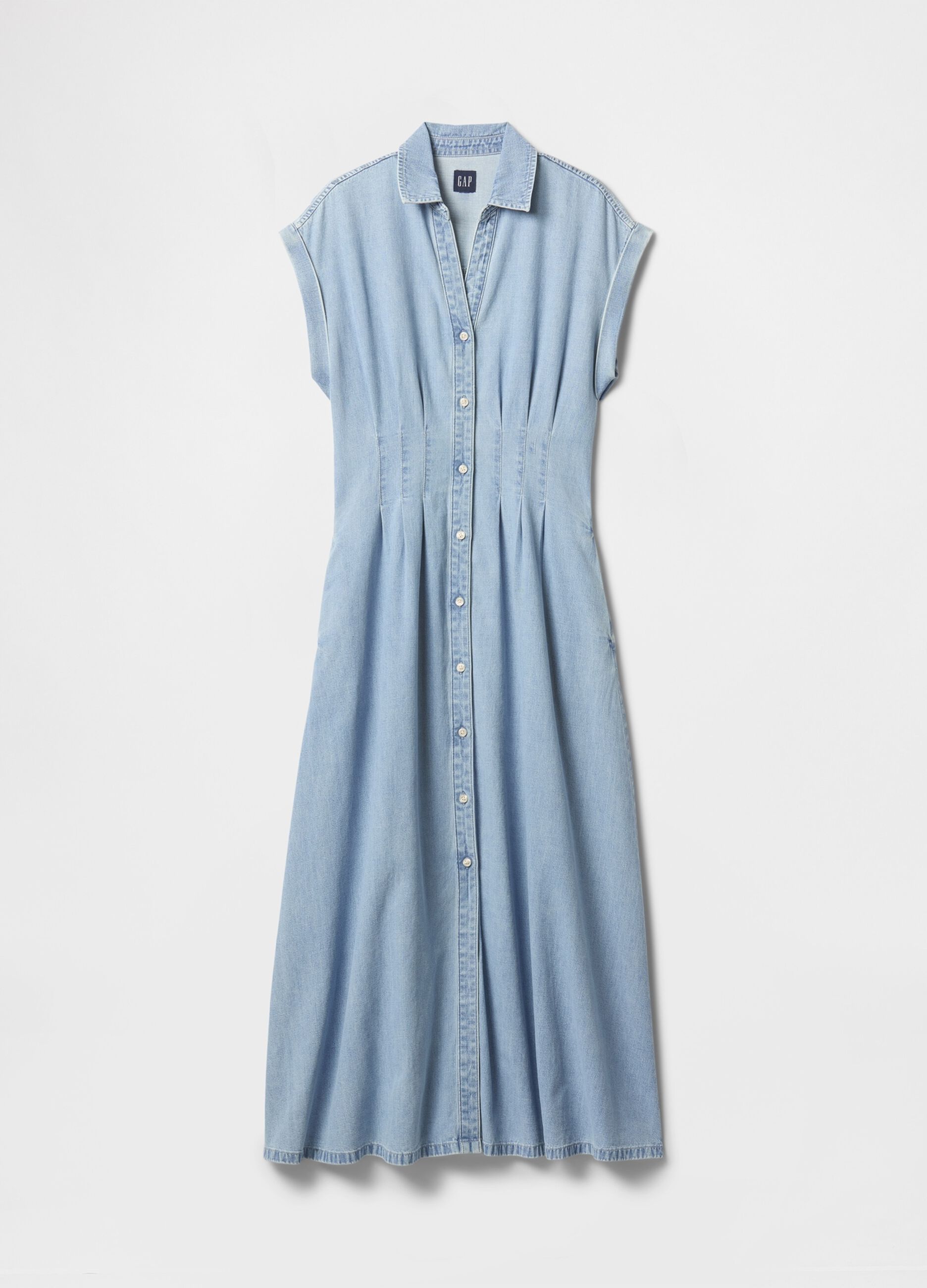 Long Cotton Denim Dress