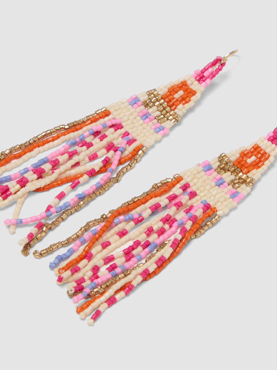 Multicoloured beaded earrings_1