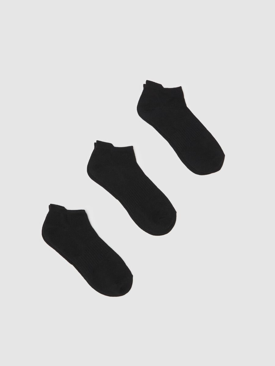 Three-pair pack short stretch socks_0