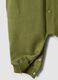 Green dinosaur hooded babygrow in pure organic cotton_3