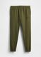 Green Cotton Blend Trousers_5