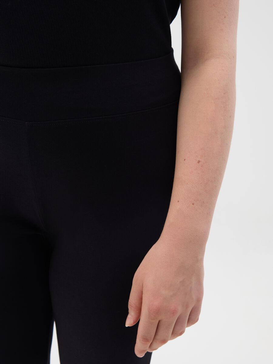 Skinny black stretch cotton leggings_2