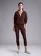Leggings marroni in tessuto elasticizzato traspirante a vita alta ALTAVIA STUDIO_4