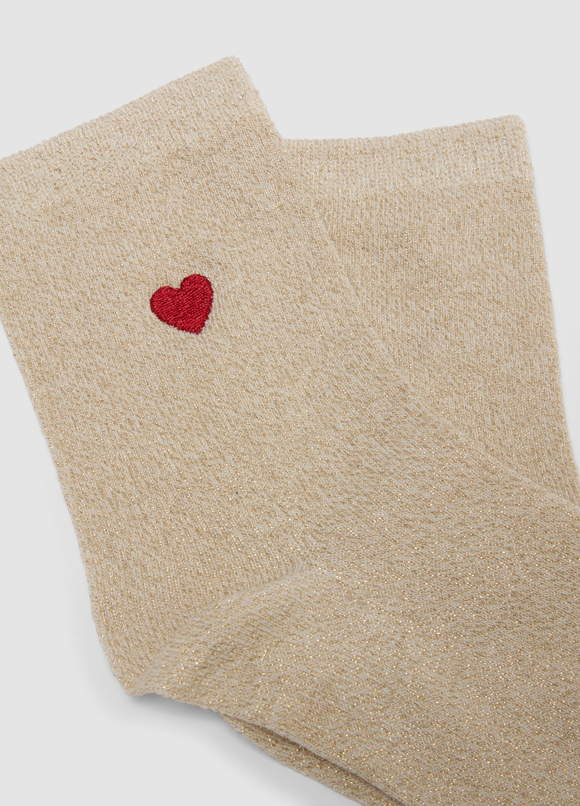 Calzini beige in cotone organico