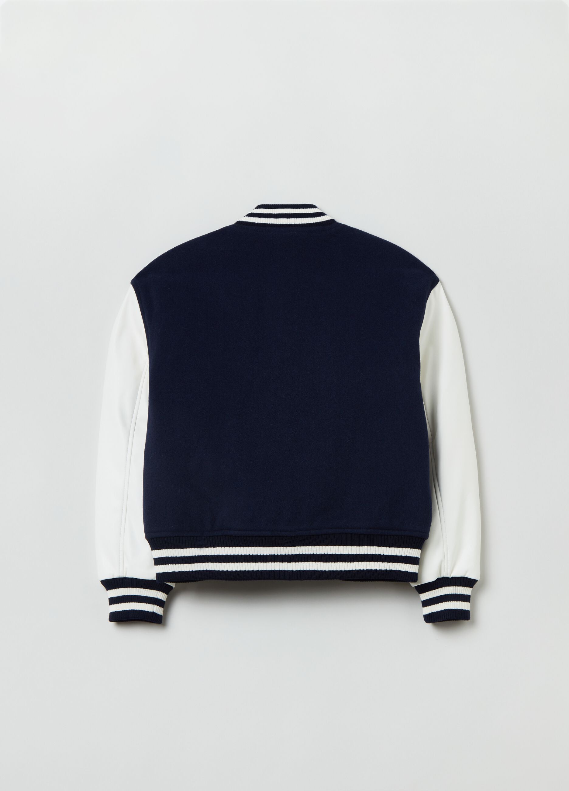 Bomber varsity combinato con patch