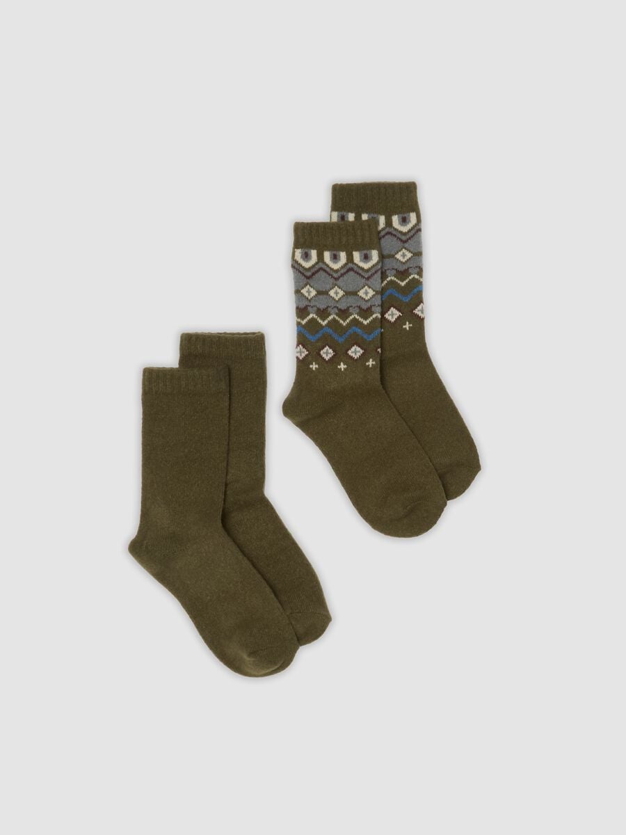 Two-pack of multicolour stretch-fabric socks_0