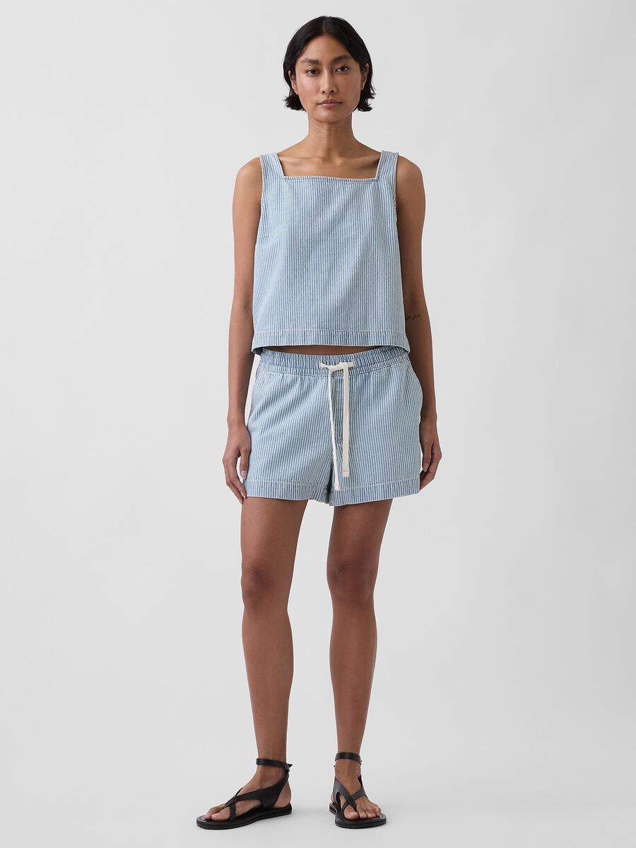 Shorts in misto cotone_0