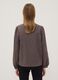 Brown stretch viscose shirt with Mandarin collar_3