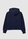 Girls' blue regular fit pure cotton sweatshirt_4