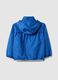 Blue mix regular fit jacket with hood for kids_1