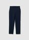 Slim Fit Blue Blend Trousers_4
