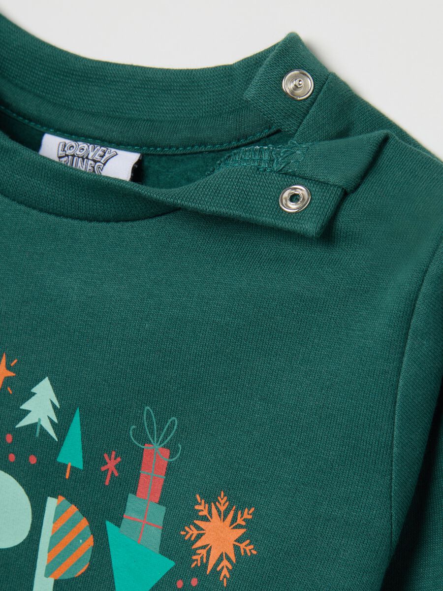 Newborn Christmas pyjamas in pure multicolour cotton regular fit_2