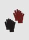 2-pack of brick red and midnight blue stretch fabric gloves_0