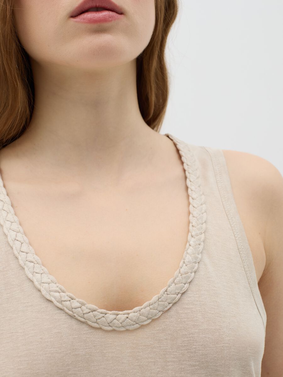 OVS Viscose and Polyester Blend Tank Top_2