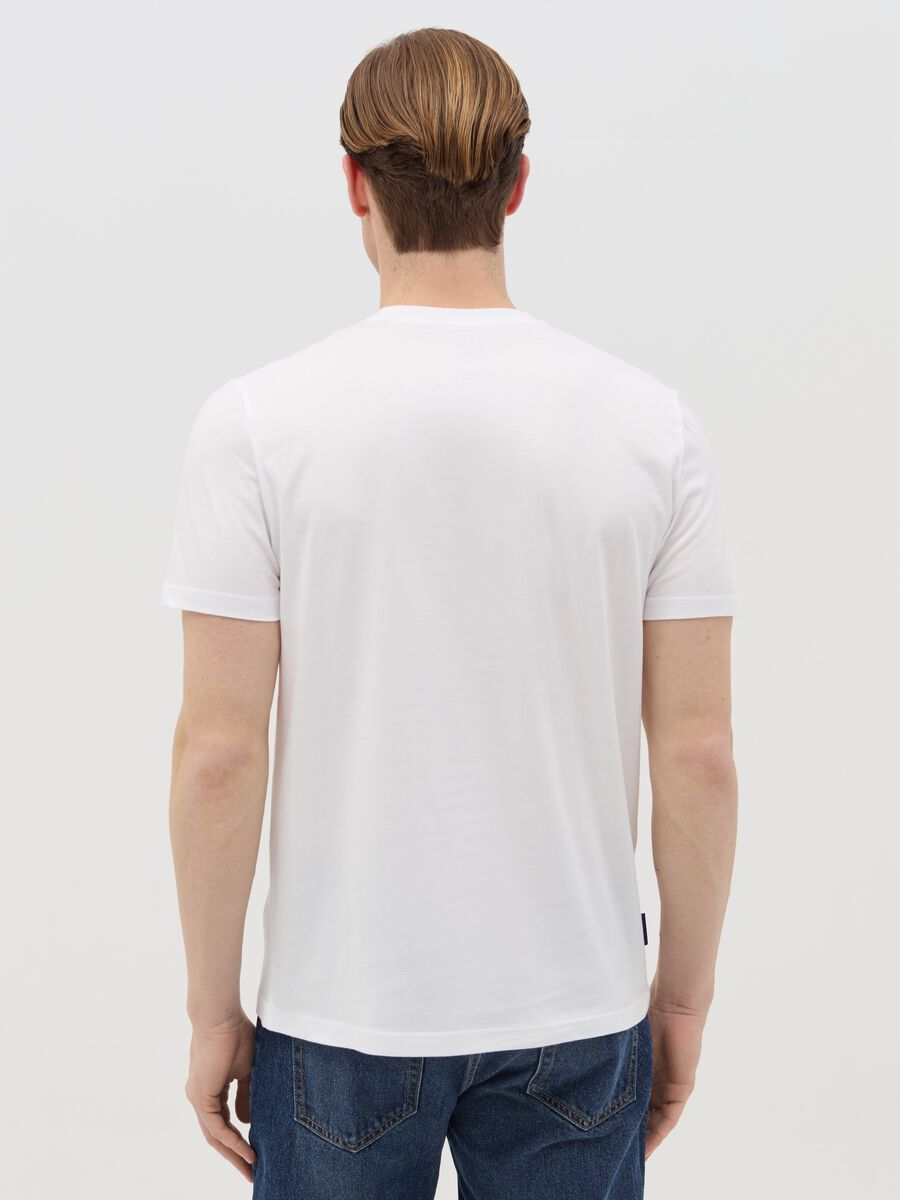 Cotton T-shirt with "Napoli Italy" print_3