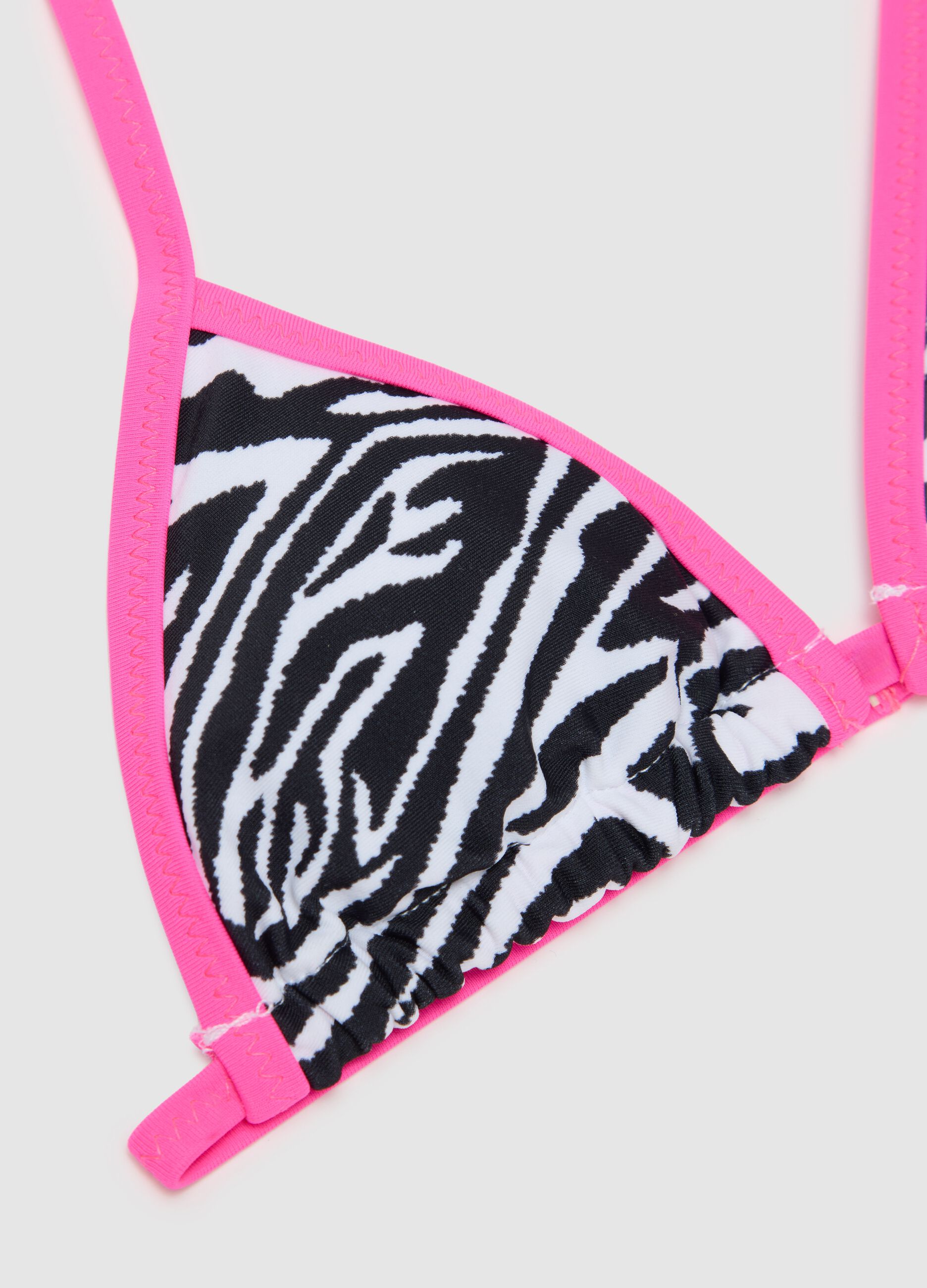Multicoloured stretch-mix girls' bikini