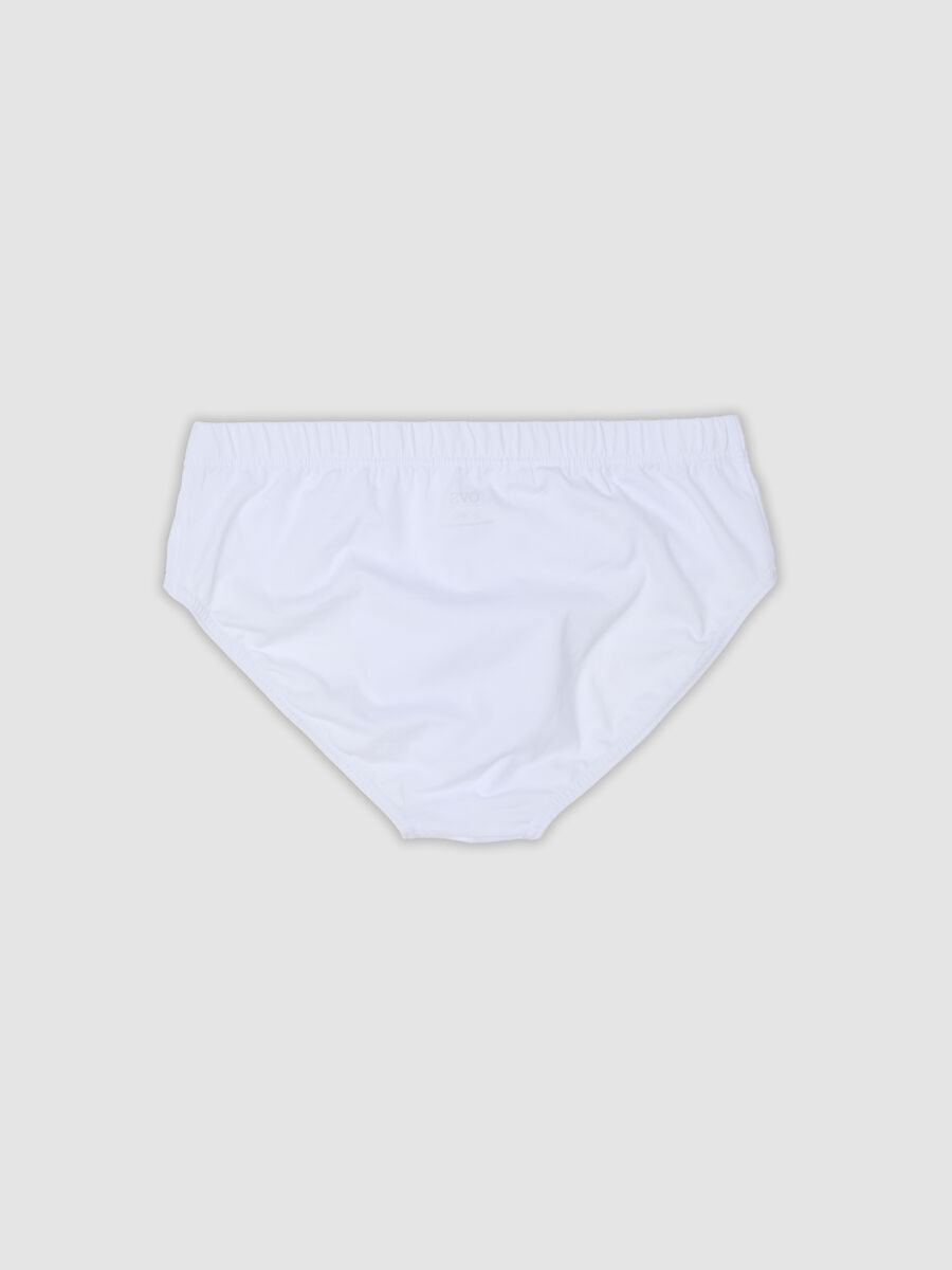 Multipack di cinque slip bianchi in cotone organico_6
