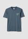 Light blue pure cotton short-sleeve T-shirt, relaxed fit with print_4