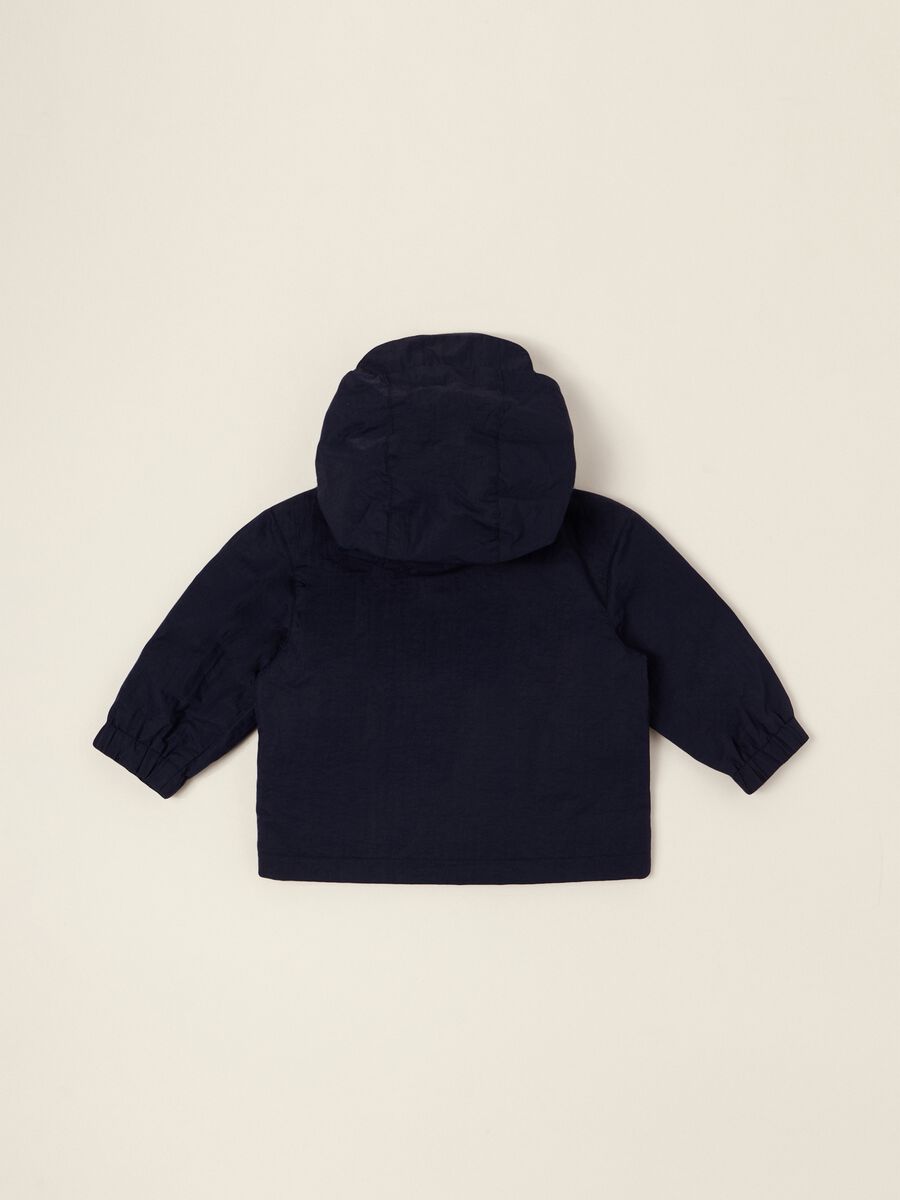 Lightweight blue baby hooded jacket_2