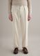 Pantaloni chino in puro cotone beige regular fit_1
