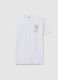 White pure cotton T-shirt with One Piece logo_4